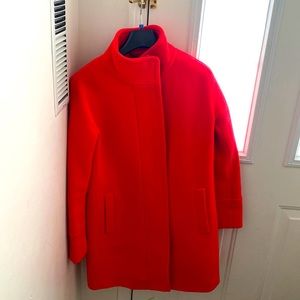 Jcrew stadium jacket in red